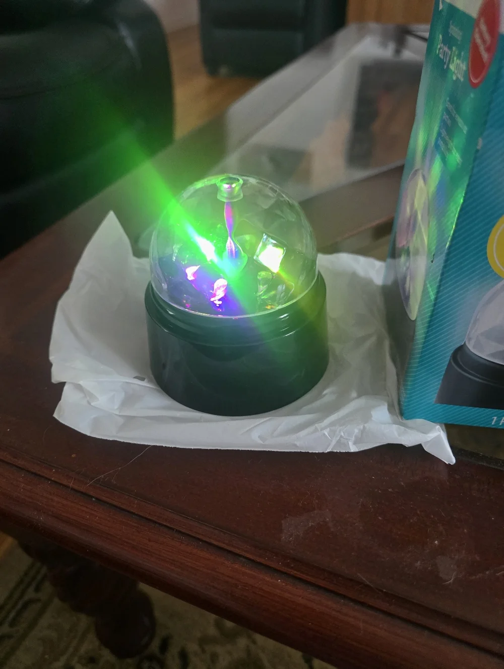 Way to celebrate Plastic Spinning Light
